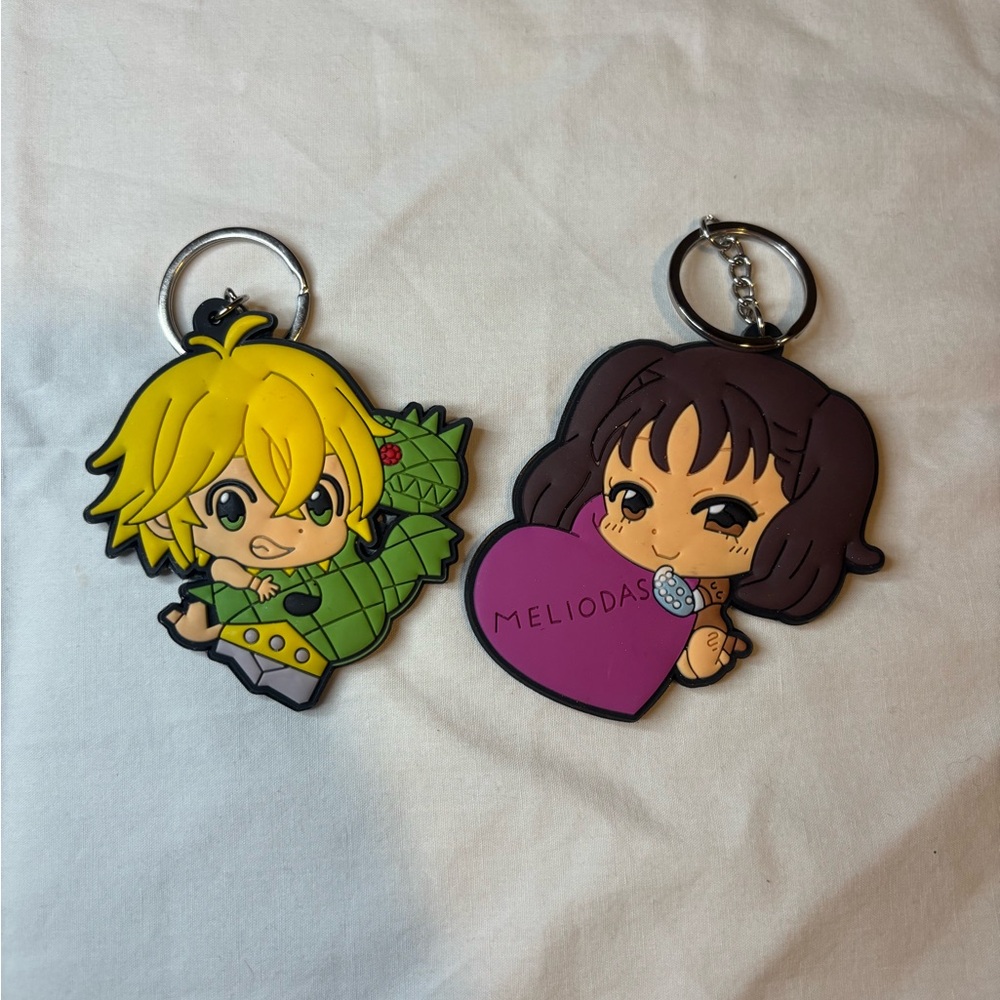 Seven Deadly Sins Anime Keychains ( Meliodas & Diane )